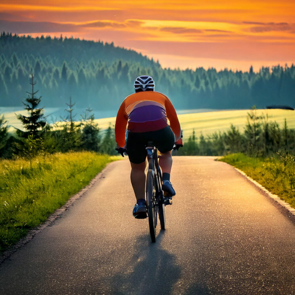 Tlustého cyklistu tlačí sedlo více, než hubeného.